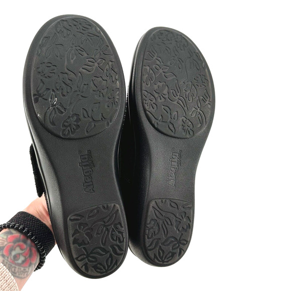 Alegria Womens Lauryn Clog Shoes Size 37/US 7 Metallic Comfort Arch Support - Picture 7 of 9